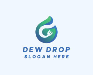 Food & Water Drop logo design