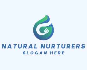 Food & Water Drop logo design