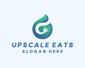 Food & Water Drop logo design