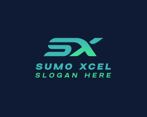 Gradient Tech SX logo design