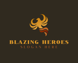 Blazing Phoenix Bird logo design