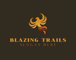 Blazing Phoenix Bird logo design