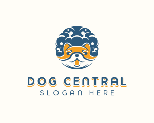 Dog Bath Groomer logo design