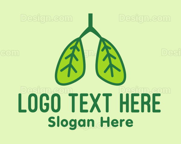 Leaf Pulmonary Lungs Logo
