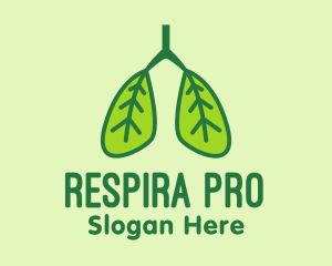 Leaf Pulmonary Lungs  logo design