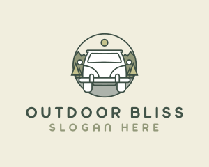 Outdoor Travel Van logo design