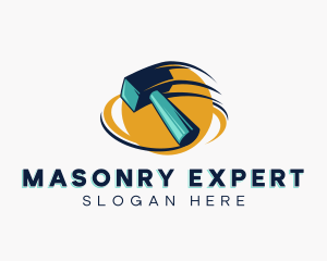 Hammer Repair Tool logo design