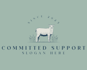 Animal Farm Sheep logo design