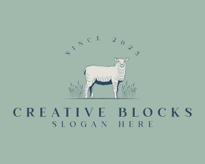 Animal Farm Sheep logo design