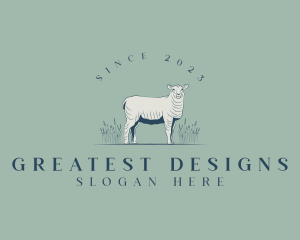 Animal Farm Sheep logo design