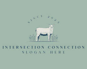 Animal Farm Sheep logo design