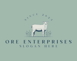 Animal Farm Sheep logo design