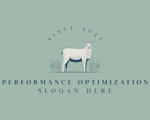 Animal Farm Sheep logo design