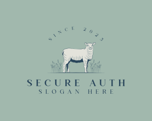 Animal Farm Sheep logo design