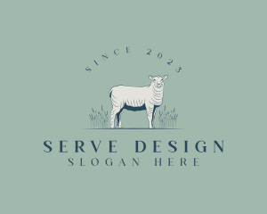 Animal Farm Sheep logo design