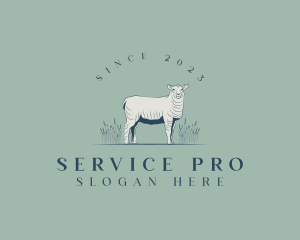 Animal Farm Sheep logo design