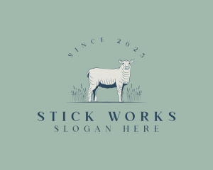 Animal Farm Sheep logo design