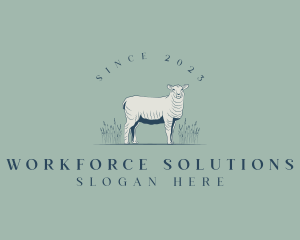 Animal Farm Sheep logo design