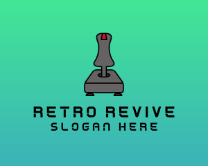 Retro Joystick Controller logo design