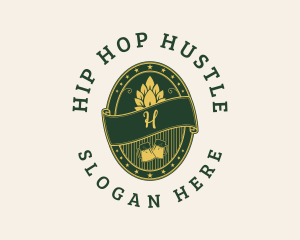 Beer Hops Pub logo design