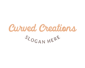 Bubbly Cursive Wordmark logo