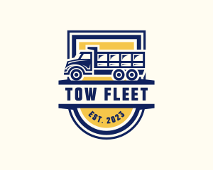 Dump Truck Transport logo design