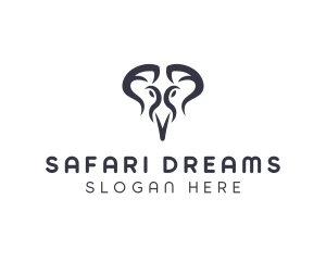 Wild Elephant Safari logo design