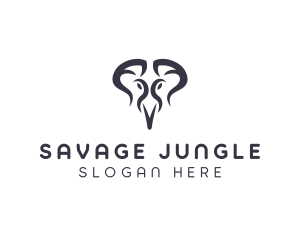 Wild Elephant Safari logo design