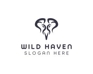 Wild Elephant Safari logo design