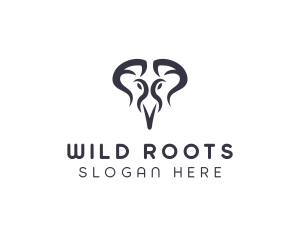 Wild Elephant Safari logo design