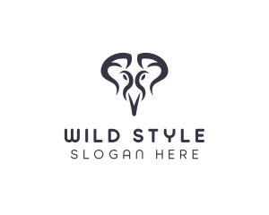 Wild Elephant Safari logo design