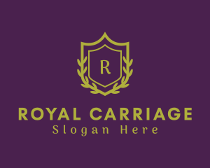 Royal Wreath Shield logo design