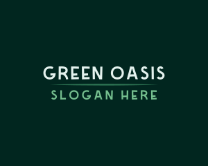 Green Business Wordmark logo design