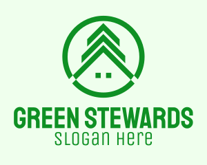 Green House Realtor logo design