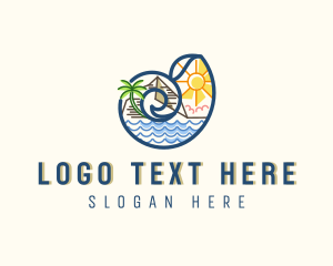 Beach Travel Resort Seashell  logo