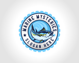 Marine Tuna Fish logo design