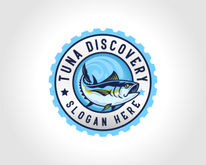 Marine Tuna Fish logo design