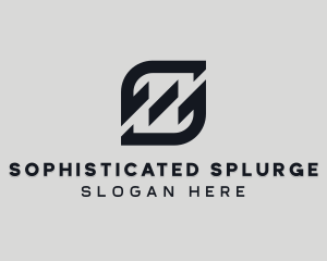 Black Abstract Letter S logo design