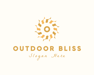 Sun Mandala Pattern logo design