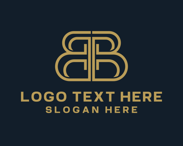 Letter Bb logo example 2