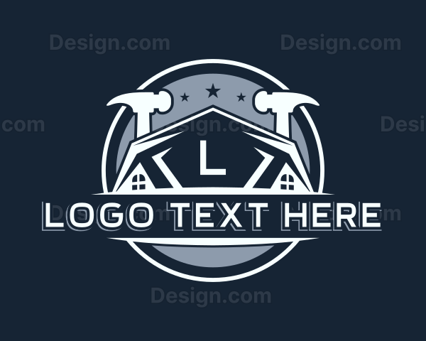 Roofing Hammer Builder Logo