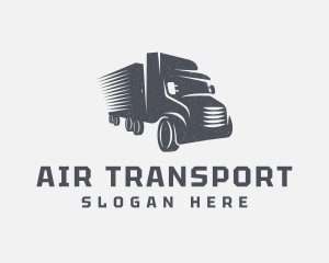 Courier Trailer Truck logo design