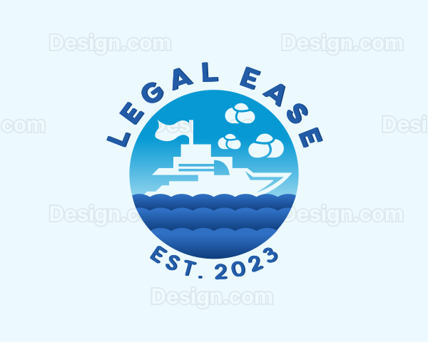 Travel Cruise Boat Logo
