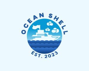 Ocean Yacht Boat logo design