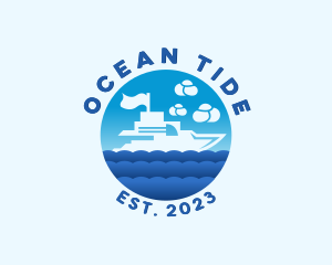 Ocean Yacht Boat logo design