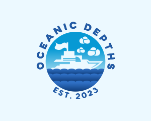 Ocean Yacht Boat logo design