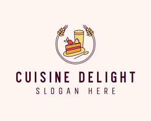 Pastry Cake & Coffee  logo design