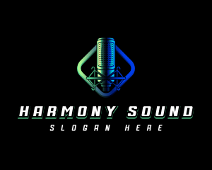 Studio Vocal Microphone logo design