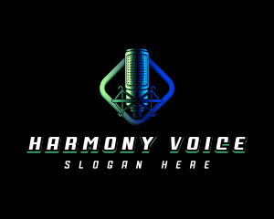 Studio Vocal Microphone logo design