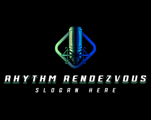 Studio Vocal Microphone logo design